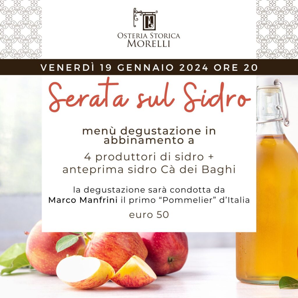 serata degustazione sidro